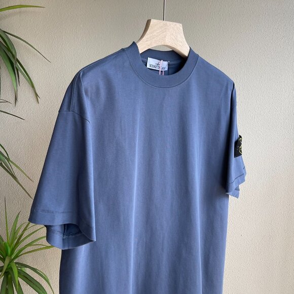 Stone Island 24SS new spring and summer basic solid color round leader badge sho - Picture 2 of 4